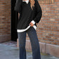Contrast Ribbed Color Block Patchwork Baggy Sweatshirt