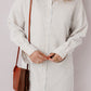 Long Sleeve Button Up Mini Shirt Dress