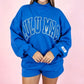 Solid-color Mock-neck Set