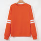 Varsity Striped Detail Drop Shoulder Oversized Sweatshirt