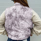Leaf Print Winter Puffer Vest