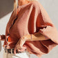 Wide Rib Knit Button Front Dolman Sleeve Sweater Cardigan