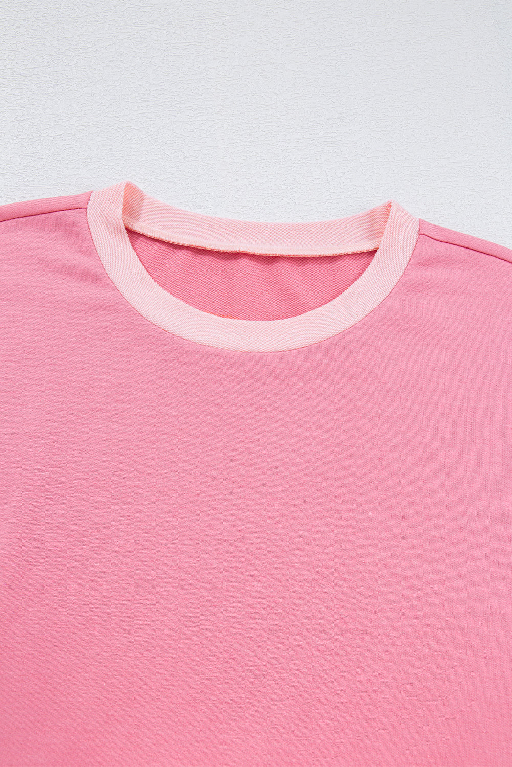 Half Sleeve Raw Seam High Low Side Split Top