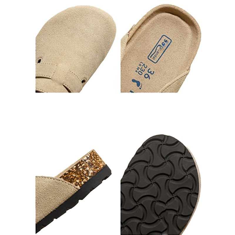 Classic Suede Cork Mules