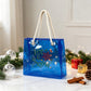 Custom Name Clear Purple Beach Tote Bag
