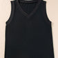 Ribbed V Neck Tank