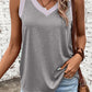 Ribbed V Neck Tank