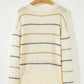 Ribbed Edge Drop Shoulder Sweater