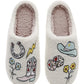 Embroidered Pattern Cowgirl Plush House Slippers