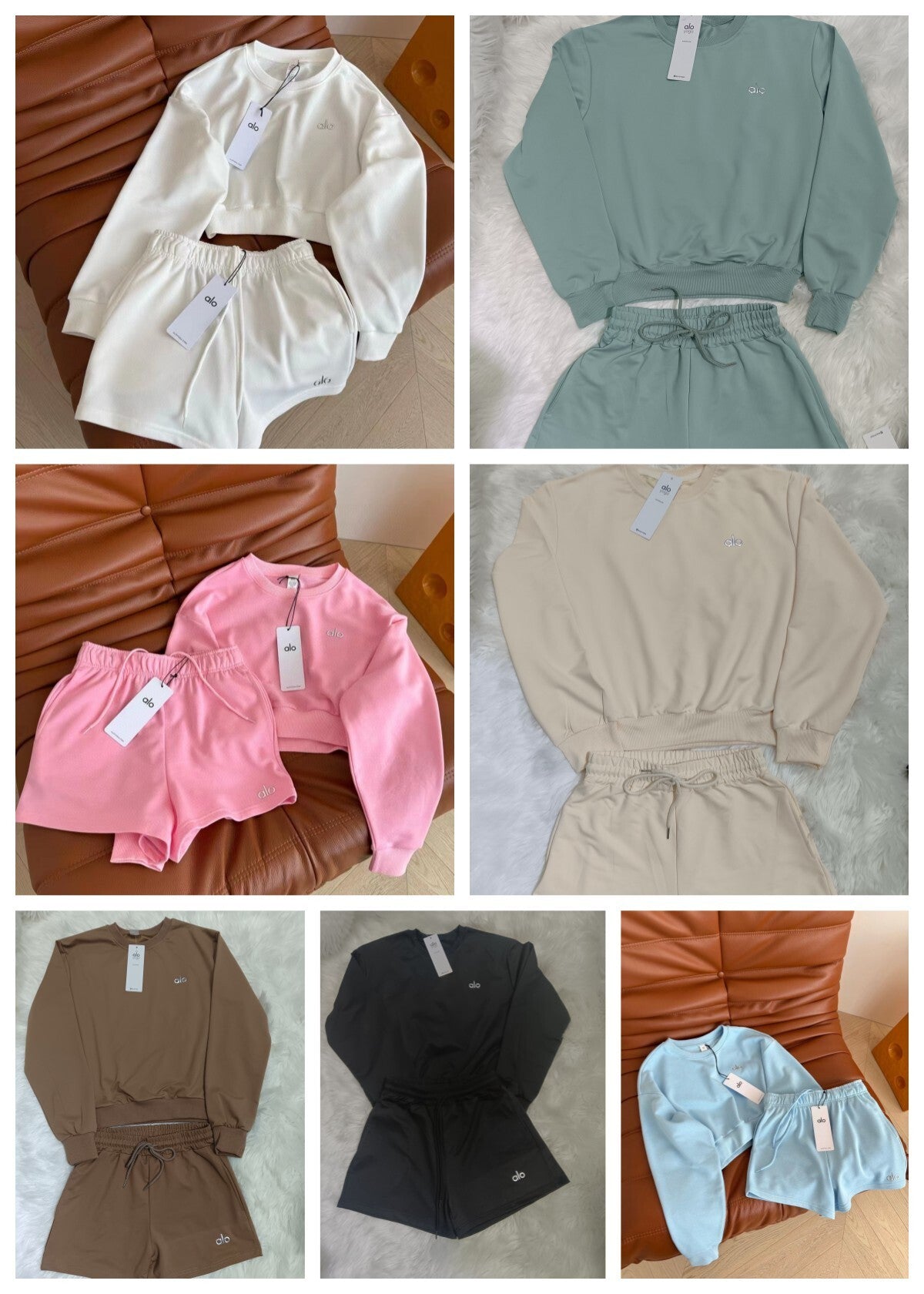 Women's Long-sleeved Sweatshirt + Shorts(WYSA27)