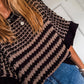 Draped Sleeve Slouchy Sweater
