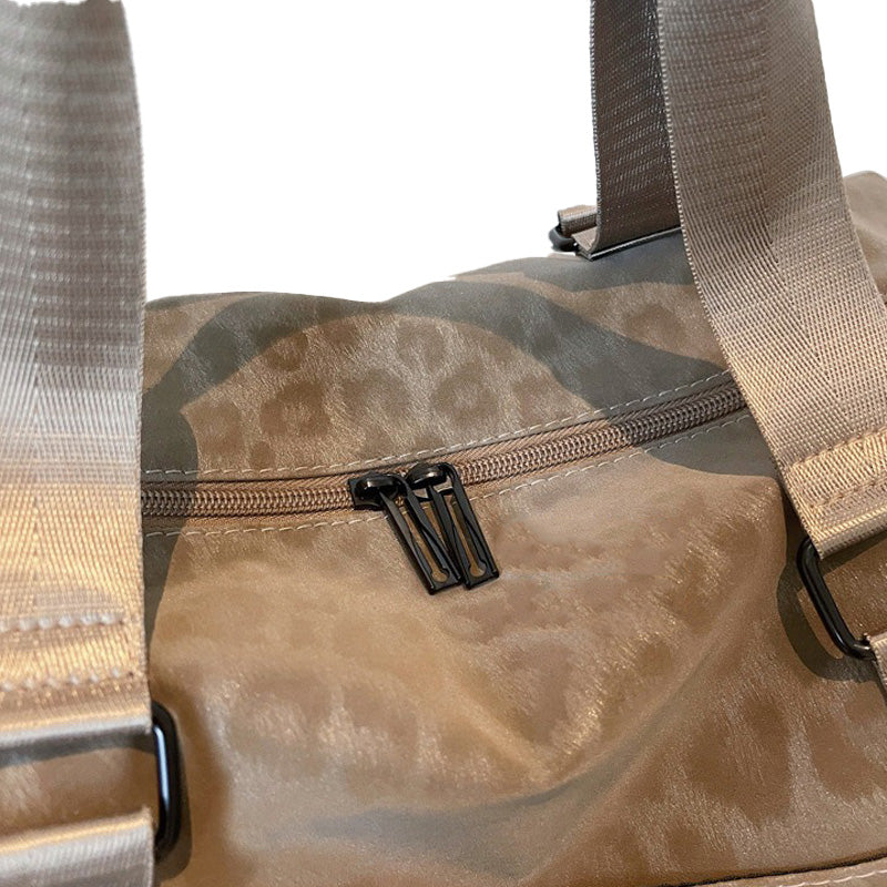 Leopard Print Short Trip Bag Weekend Bag