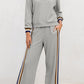 Quarter Zip Pullover Loose Pant Set