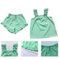 Customized Embroidered Tank Top Pajama Set