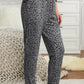 Leopard Elastic Waist Casual Joggers