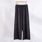 Polk Leopard Print Wide Leg Pants