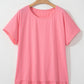 Frilled Hem Loose T-Shirt