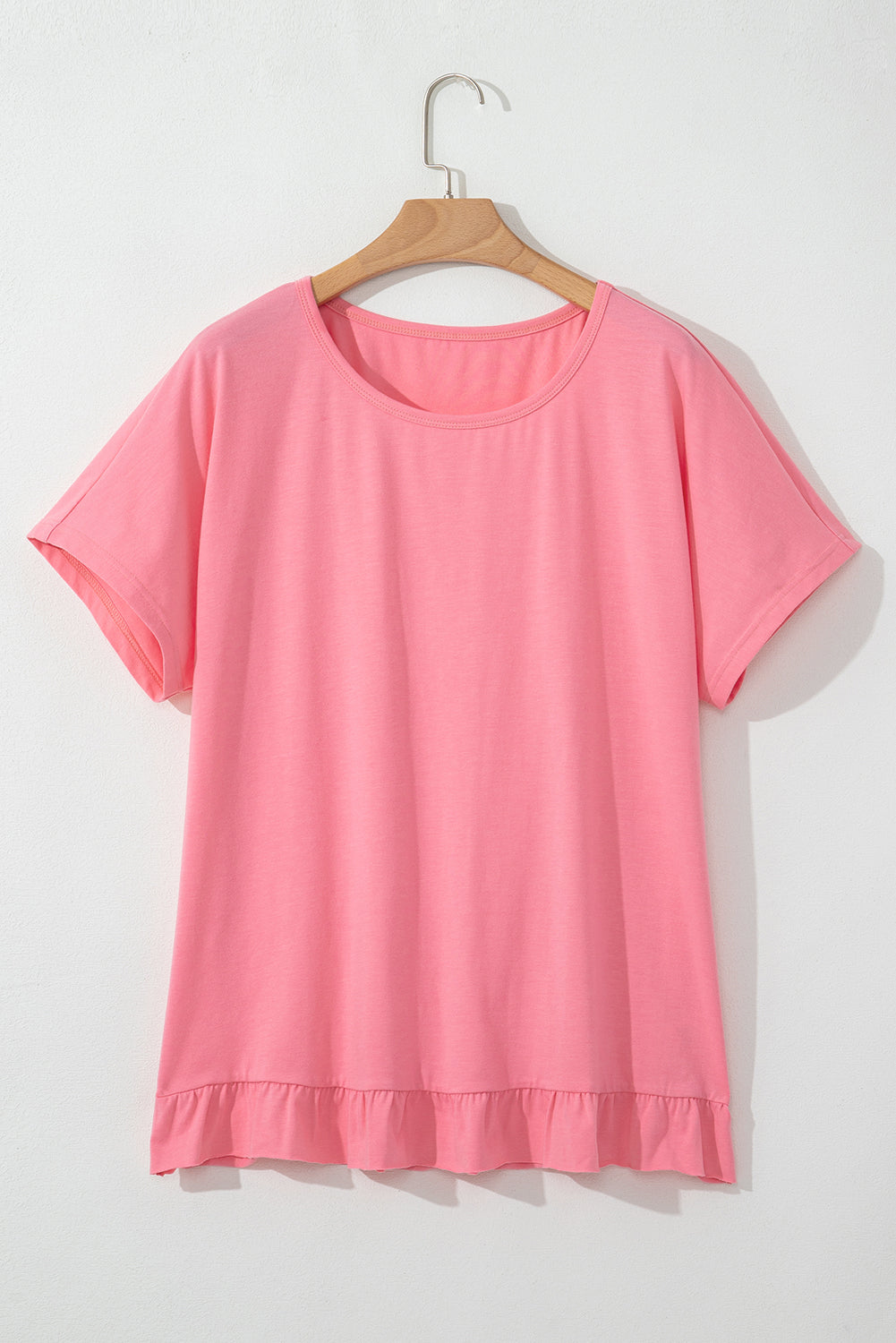 Frilled Hem Loose T-Shirt