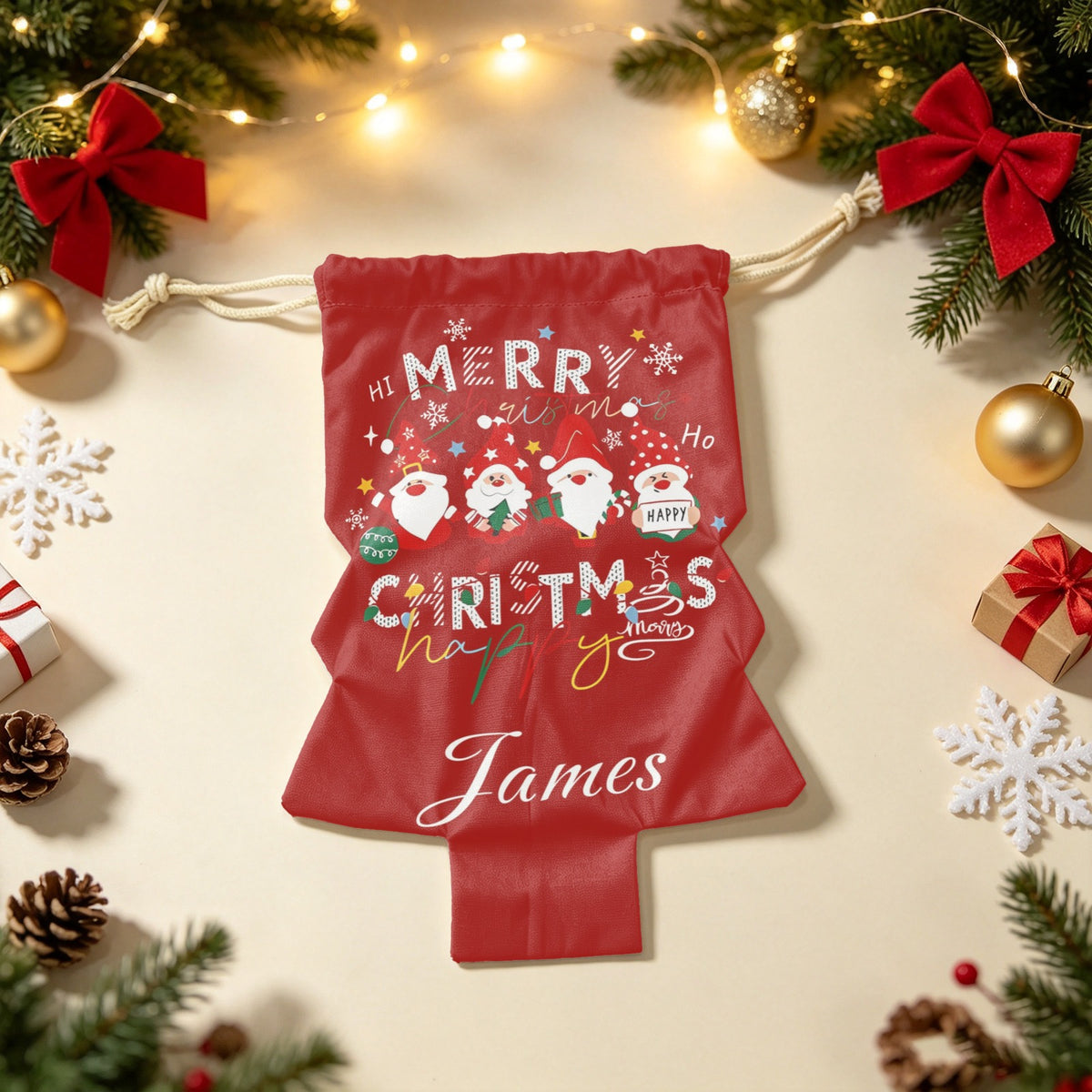 Christmas tree Shaped Christmas Gift Bag