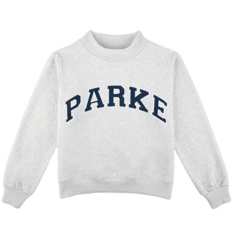Grey with Navy Lettering Sweatshirt