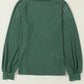 Lace Long Sleeve Textured Pullover