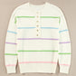 Rainbow Stripes Cozy Sweater