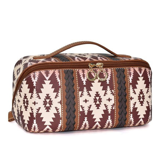 Aztec Print Cosmetic Case