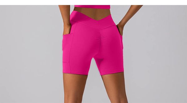 High Waist Stretch Yoga Shorts