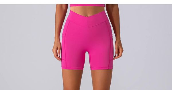 High Waist Stretch Yoga Shorts