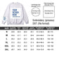Custom Embroidered Text Crewneck Sweatshirt Round Neck Hoodie