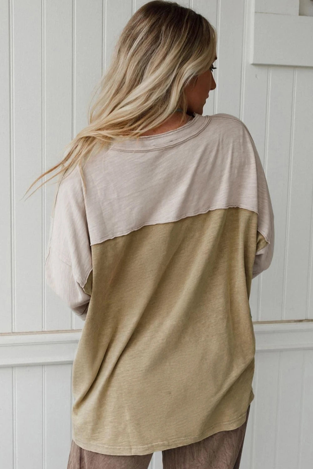 Seam Bracelet Sleeve Oversized T Shirt