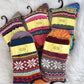 5 Pairs Nordic Snowflakes Pattern Socks Set (JG002)
