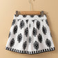 Tribal Geometric Print Belted High Waist Casual Shorts