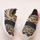 Comfortable Leopard-Print Knitted Shoes - khaki-KOC
