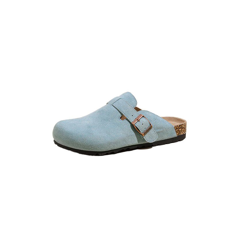 Classic Suede Cork Mules