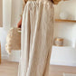 Boho Stripe Drawstring Wide Leg Pants