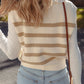 Ribbed Half Zip Collared Sweater Vest