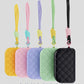 Colored Quilted Wristlet