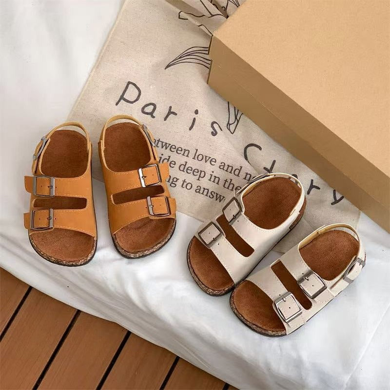 Double Buckle Kids Sandals