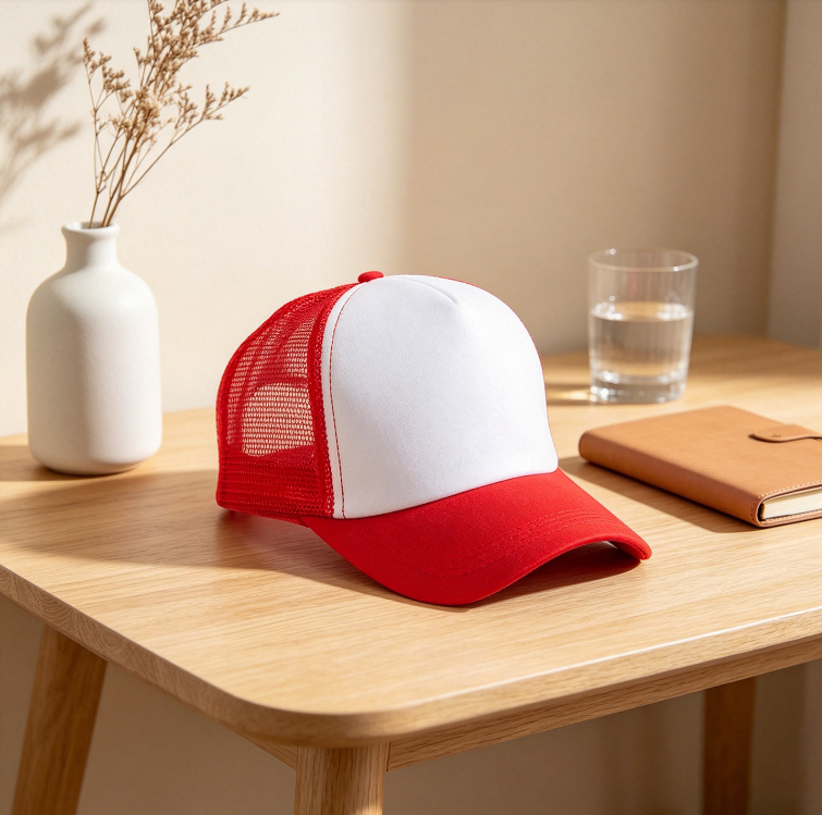 Custom Mesh-Back Baseball Caps-UV Print
