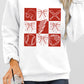 Baseball Fashion Graphic Cotton Blend Casual Sweatshirt