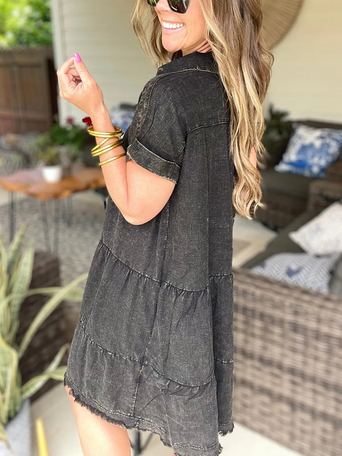 Vintage Washed Denim Dress