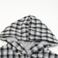Plaid Pattern Sherpa Lined Hooded Shacket