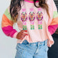 Christmas Sequin Patches Top