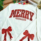 Christmas Bow Patch Sweatshirt