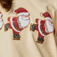 Christmas Sequin Patch Corduroy Sweatshirts