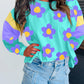 Colorblock Patchwork Long Sleeve Top