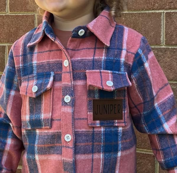 Kid's Name Flannel Jacket