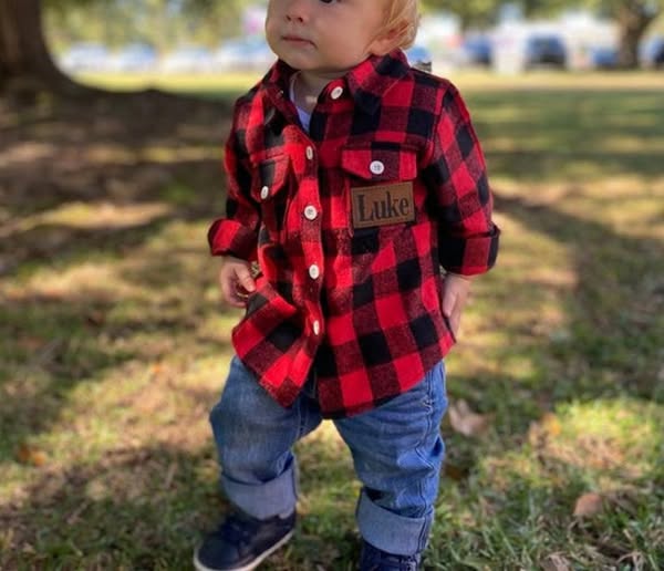 Kid's Name Flannel Jacket