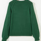 Raglan Sleeve Crew Neck Sweater